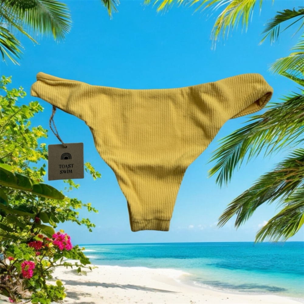 🎉$45 NWT Toast Swim Signature Low Rise Hipster Bottom in S & L